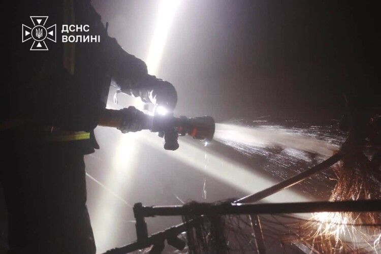 Атака рашистів: Луцькому районі загасили пожежу на підприємстві (Фото)