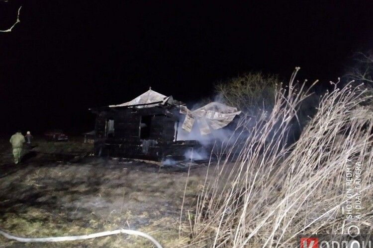 На Любомльщині під час пожежі загинув чоловік
