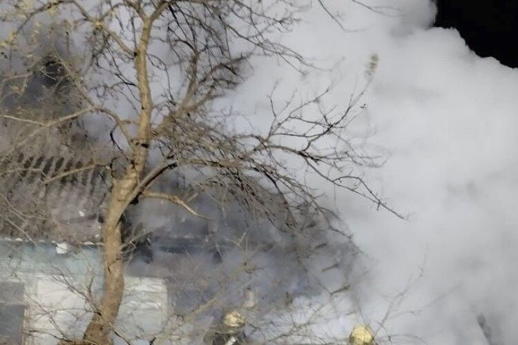 У селі на Волині горів житловий будинок (Фото)