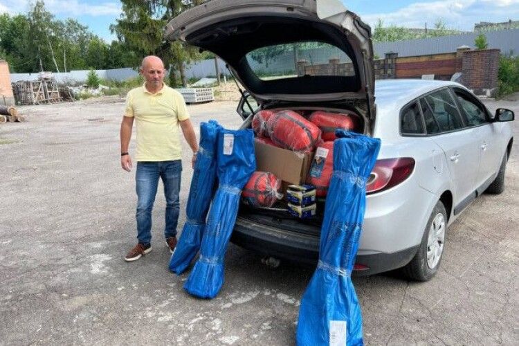 З Волині спрямували черговий гуманітарний вантаж на передову