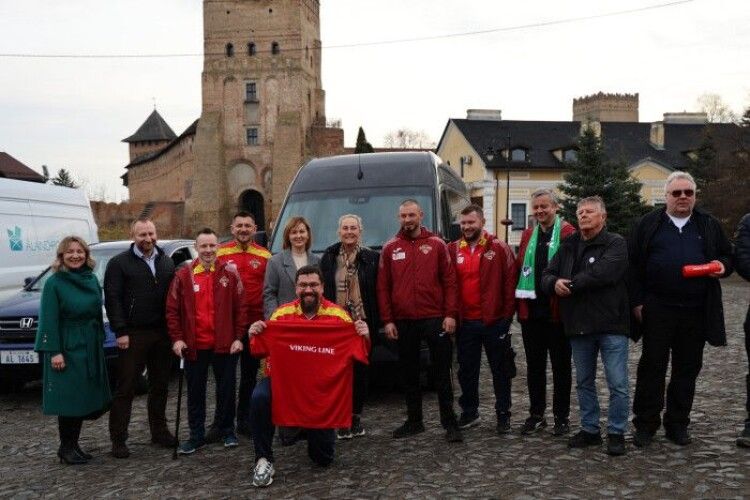 Луцькі «Хрестоносці» отримали мікроавтобус від партнерів із Фінляндії (Відео)