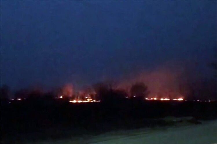 У Нововолинську горіла трава на площі у 3 гектари