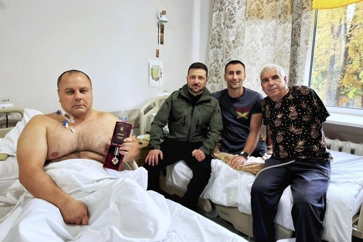 Поранений лісівник з Полісся отримав нагороду з рук Президента
