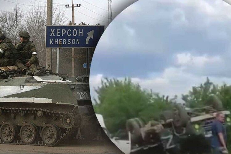 П'яні окупанти на вантажівці відлетіли у кювет: місцеві шкодують, що ніхто не загинув 