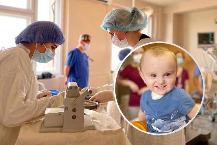 Малюку вперше в Україні пересадили шкіру від посмертного донора