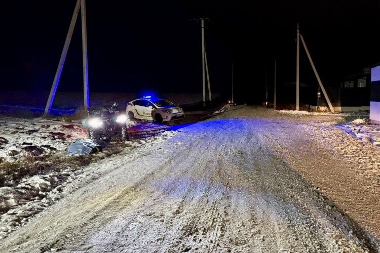У Луцькому районі перший день нового року став фатальним для водія квадроцикла
