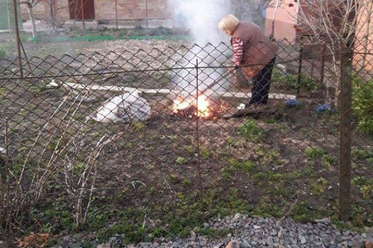 Двоє лучан заплатять штраф за спалювання сухого зілля
