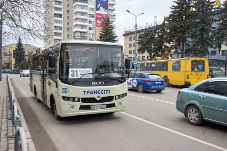 У Луцьку збільшать кількість автобусів на маршруті №31