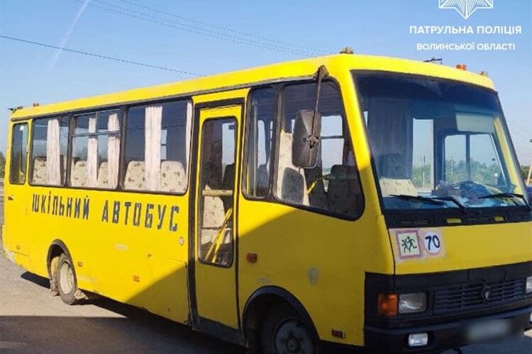 На Волині зловили п’яного водія шкільного автобуса