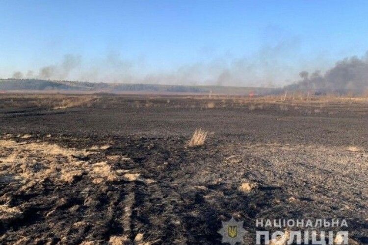 Згоріло понад 100 гектарів: на Волині затримали палія очерету