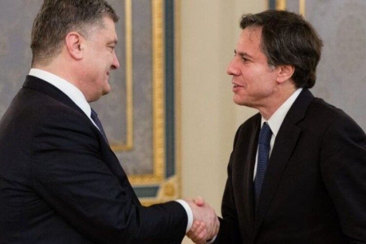 Петро Порошенко зустрівся із Держсекретарем США Ентоні Блінкеном