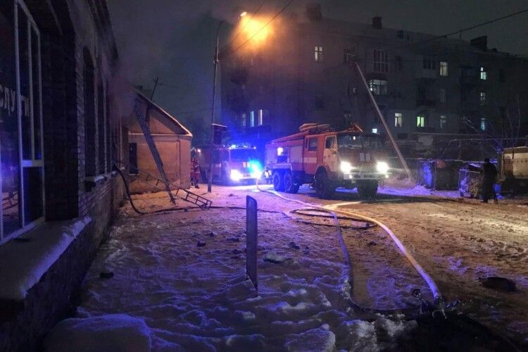 У Луцьку вночі горіла хімчистка