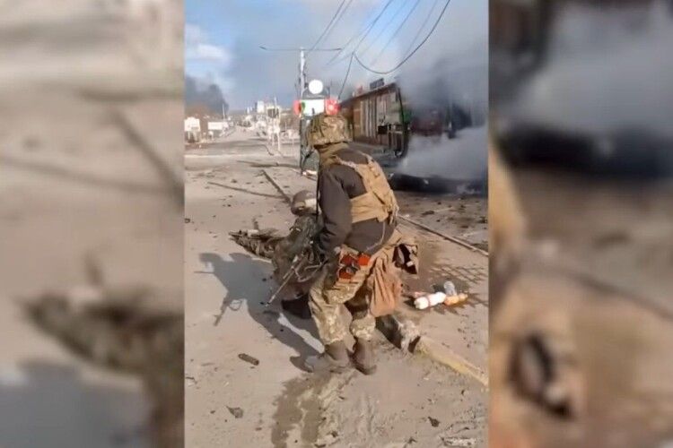 З'явилось відео боїв за Ірпінь