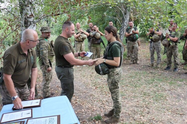 Воїни волинської тероборони отримали бойові нагороди безпосередньо на позиціях (Фото)
