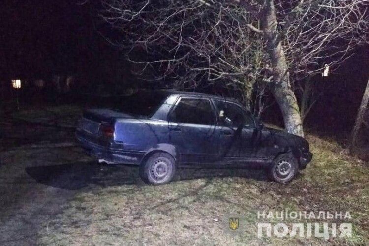 У Луцькому районі п'яний водій на легковику збив жінку та врізався в дерево
