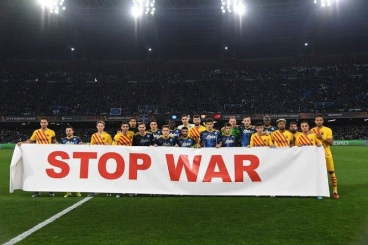 Футболісти «Наполі» та «Барселони» закликали зупинити війну