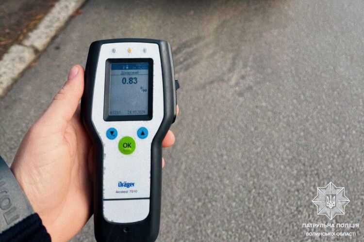 На Волині водій «Жигулів» втретє за рік сів за кермо напідпитку