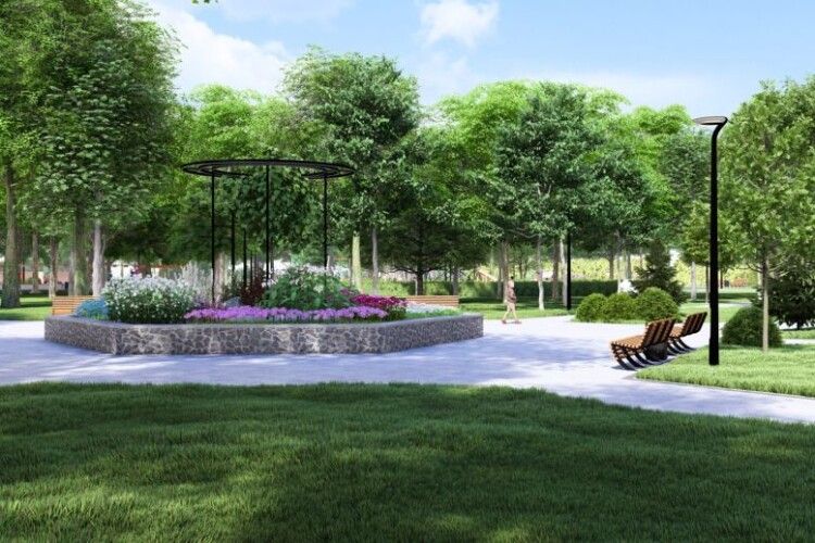 У місті на Волині оновлюють парки та сквери завдяки міжнародному проєкту з ЄС