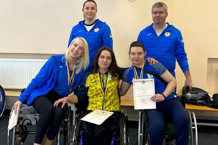 Волинянка здобула срібло на чемпіонаті України з фехтування на візках