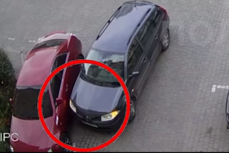 Юний горе-паркувальник у Луцьку кілька разів вдарив машину на стоянці (Відео)