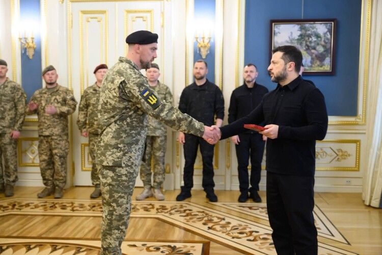 Комбат волинської бригади отримав нагороду з рук президента