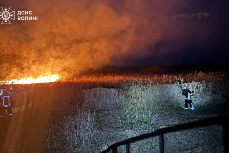 На Волині через необережне поводження з вогнем сталися дві пожежі