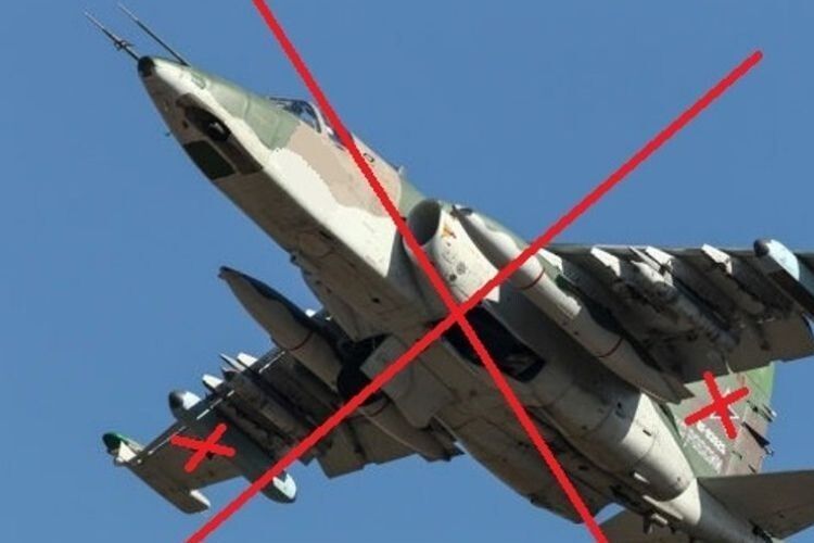 Повітряні сили збили ворожий штурмовик Су-25 на Херсонщині