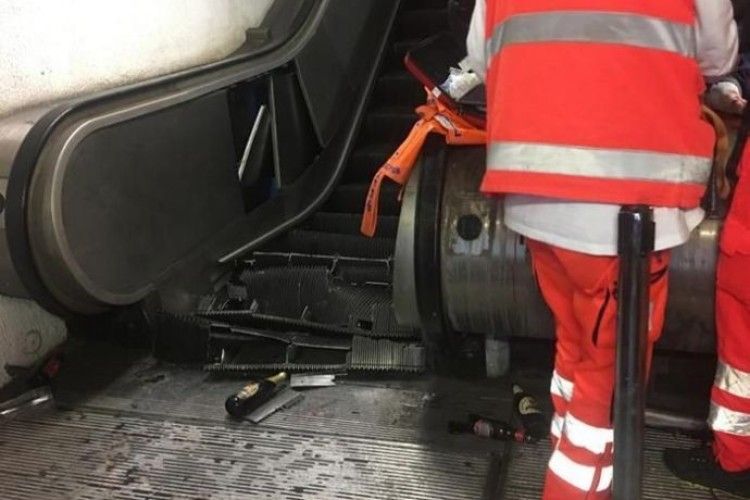 У Римі обвалився ескалатор із фанатами ЦСКА, постраждали й українці