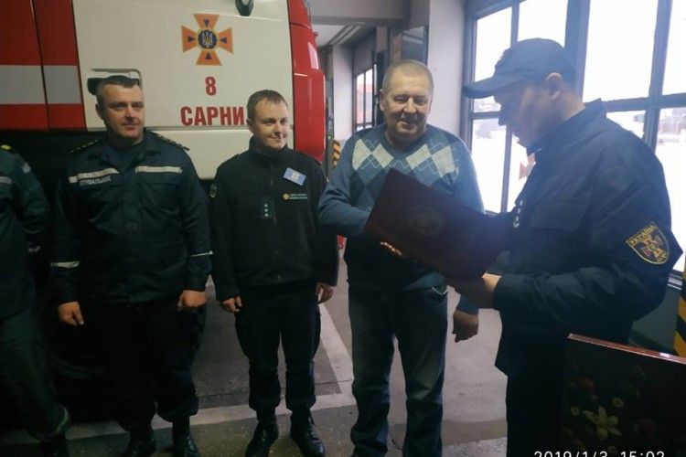 У Сарнах віншували майора, який усе життя боровся із червоним півнем (фото)