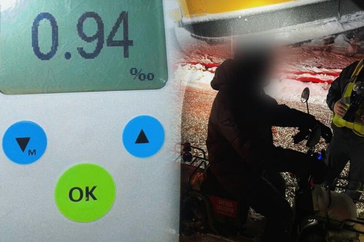 На Волині за ніч спіймали чотирьох п'яних водіїв-порушників