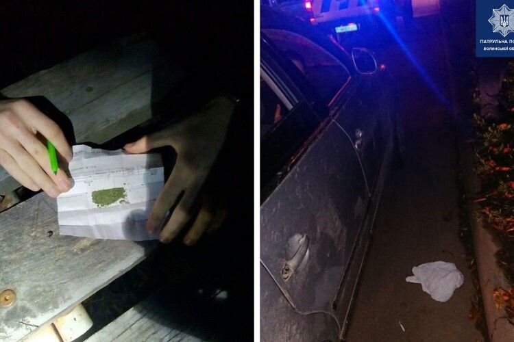 Пакет з авто на Набережній і галас на Бенделіані: у Луцьку затримали чотирьох осіб з наркотиками