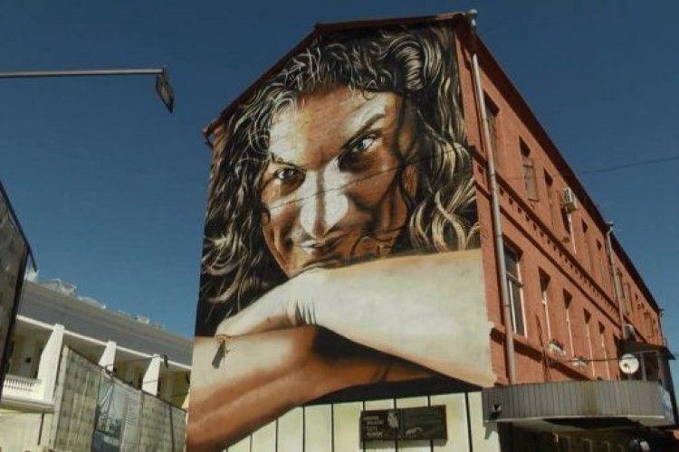 У Харкові відкрили мурал з Кузьмою Скрябіним