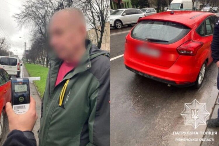 У Рівному п'яний водій автівки пропонував патрульним 17 тисяч гривень хабаря