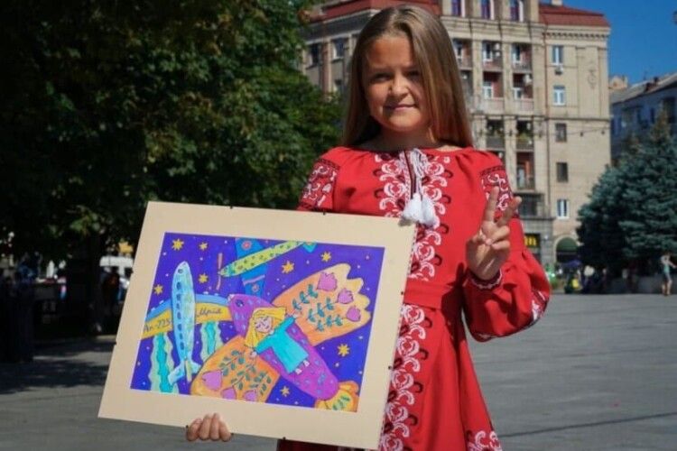 Картину 11-річної волинянки продали на аукціоні за понад 50 тисяч гривень