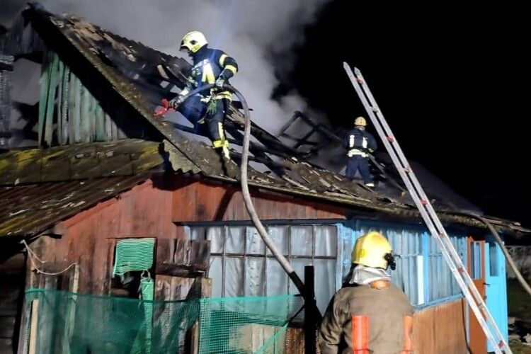 На Волині вранці горів житловий будинок