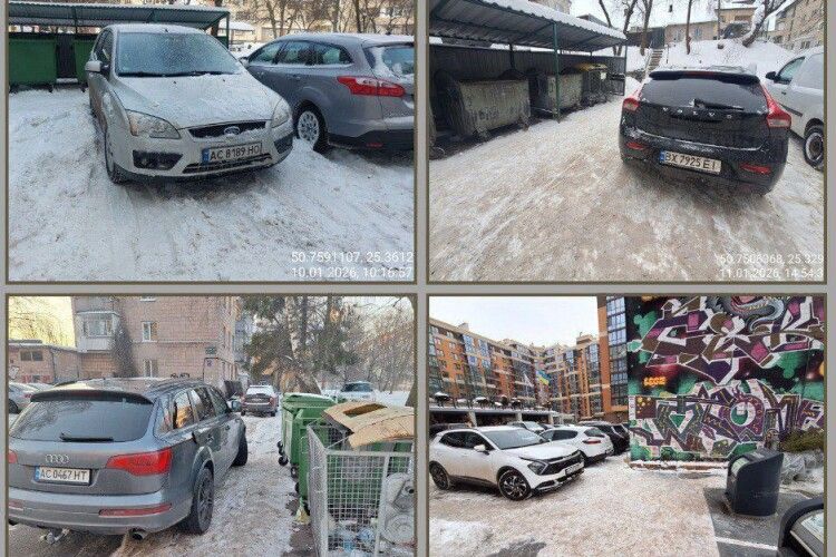 Заблокував сміттєвоз – готуй гаманець: у Луцьку показали «майстрів» паркування