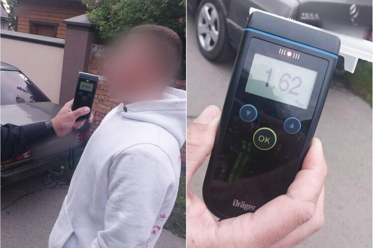 В Ковелі зловили п’яного неповнолітнього за кермом