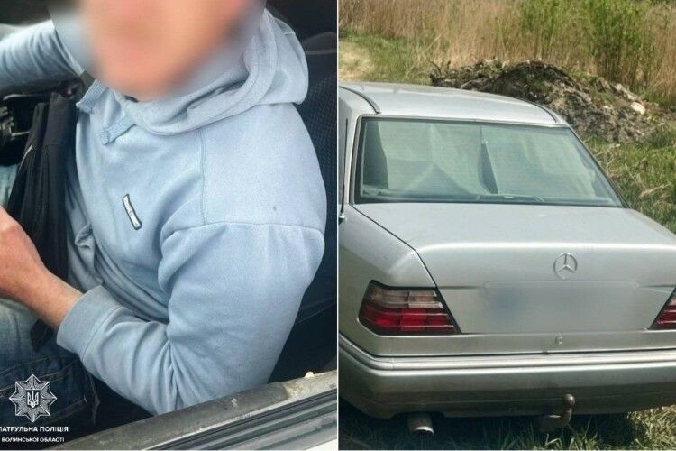 На Волині п'яний водій облаяв поліцейських та залишився без прав