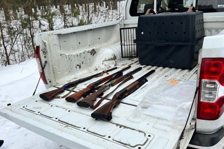 Мисливська зброя та сліди крові: на Волині затримали трьох браконьєрів