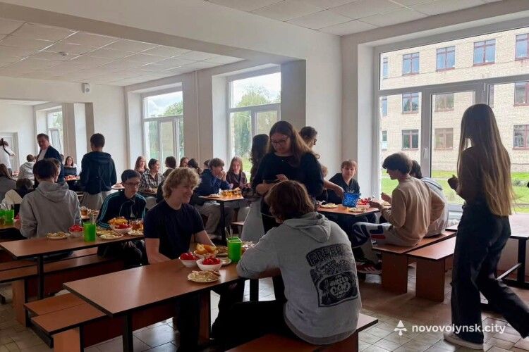 У волинському ліцеї понад 850 учнів отримують безкоштовне гаряче харчування
