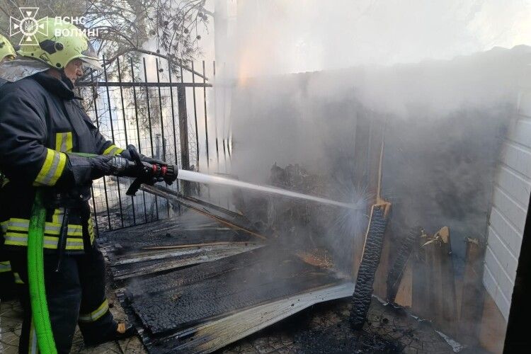 На Волині ледь не згорів будинок через підпал трави