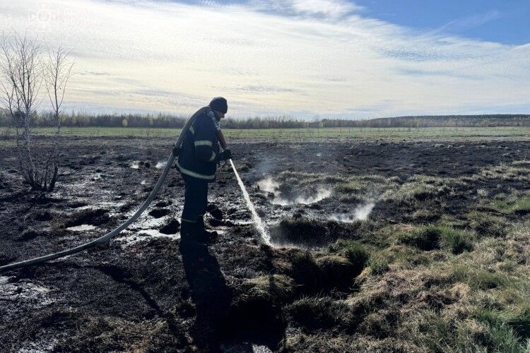 Через незагашену цигарку на Волині згоріло пів гектара торфу
