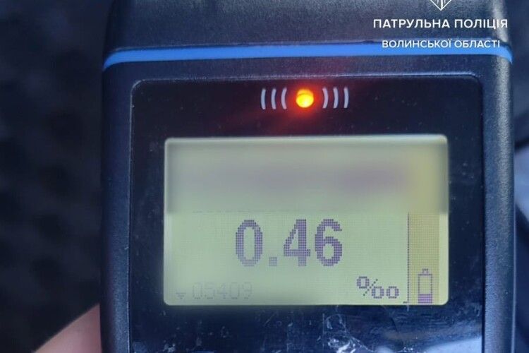 У місті на Волині нетверезий водій «заробив» два протоколи