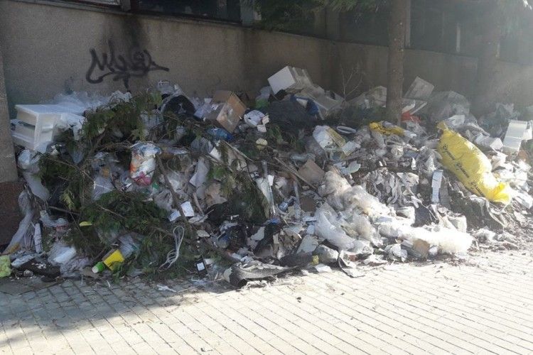 Лучани утворили в місті стихійне сміттєзвалище