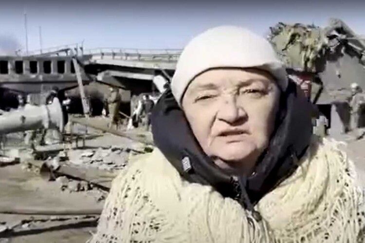 Росіянка з Ірпеня назвала окупантів «сволотою» за те, як вони поводяться в Україні