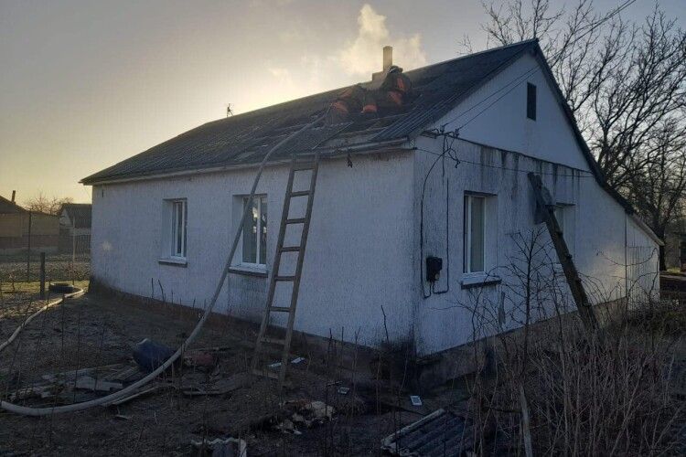 На Волині горів будинок