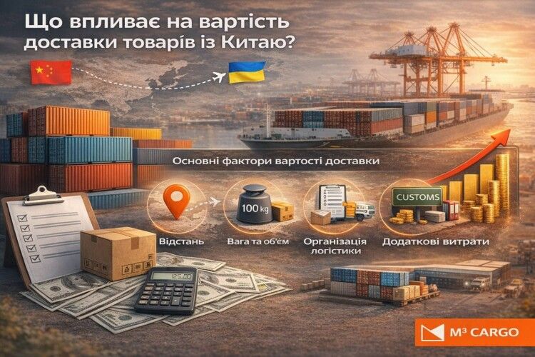 Що впливає на вартість доставки товарів із Китаю