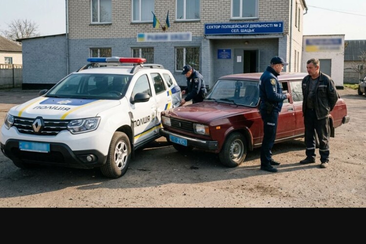 На Волині зловмисник двічі умисно врізався в авто поліцейських