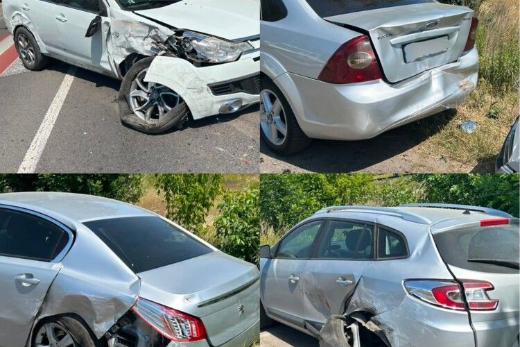 У Луцьку п’яний водій пошкодив 4 припаркованих авто