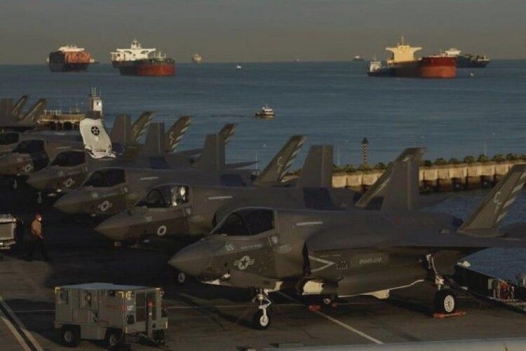 Британський винищувач F-35 впав у Середземне море